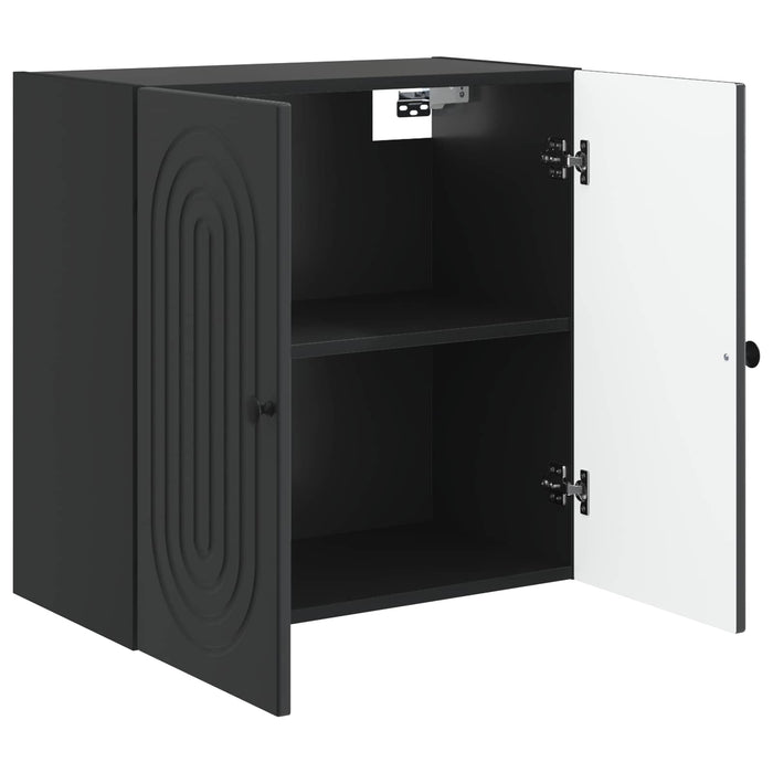 Dulap montat pe perete Negru 59 x 31 x 60 cm Lemn prelucrat - WALTI WALTI