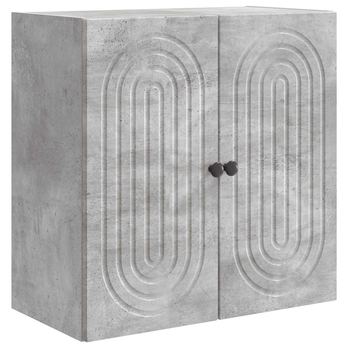 Dulap montat pe perete Gri Beton 59 x 31 x 60 cm Lemn prelucrat - WALTI WALTI