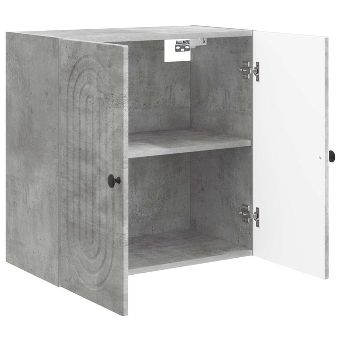 Dulap montat pe perete Gri Beton 59 x 31 x 60 cm Lemn prelucrat - WALTI WALTI