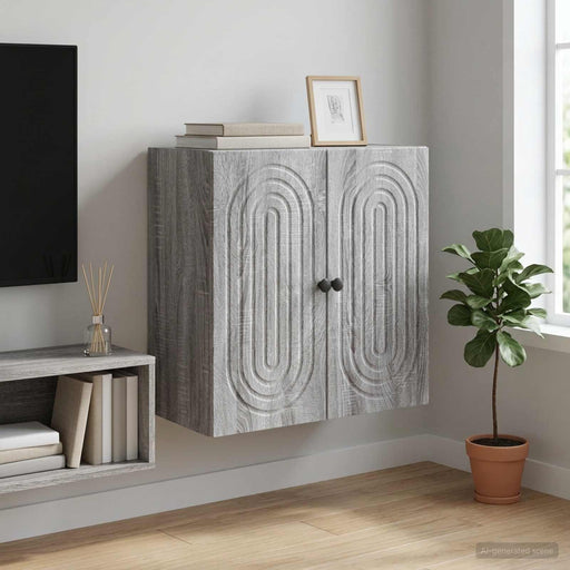 Dulap montat pe perete Sonoma gri 59 x 31 x 60 cm - WALTI WALTI