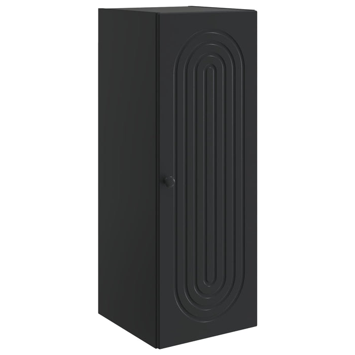 Dulap montat pe perete Negru 33 x 34,5 x 90 cm Lemn prelucrat - WALTI WALTI