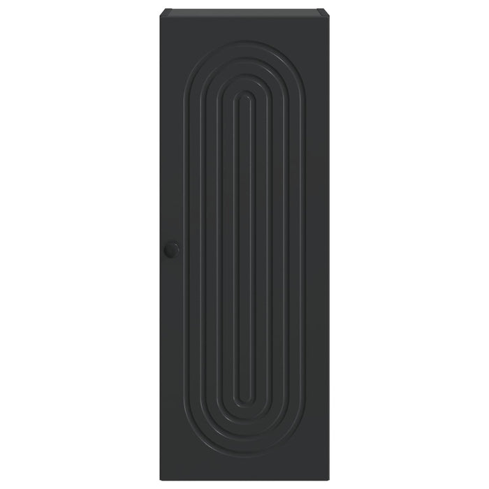 Dulap montat pe perete Negru 33 x 34,5 x 90 cm Lemn prelucrat - WALTI WALTI