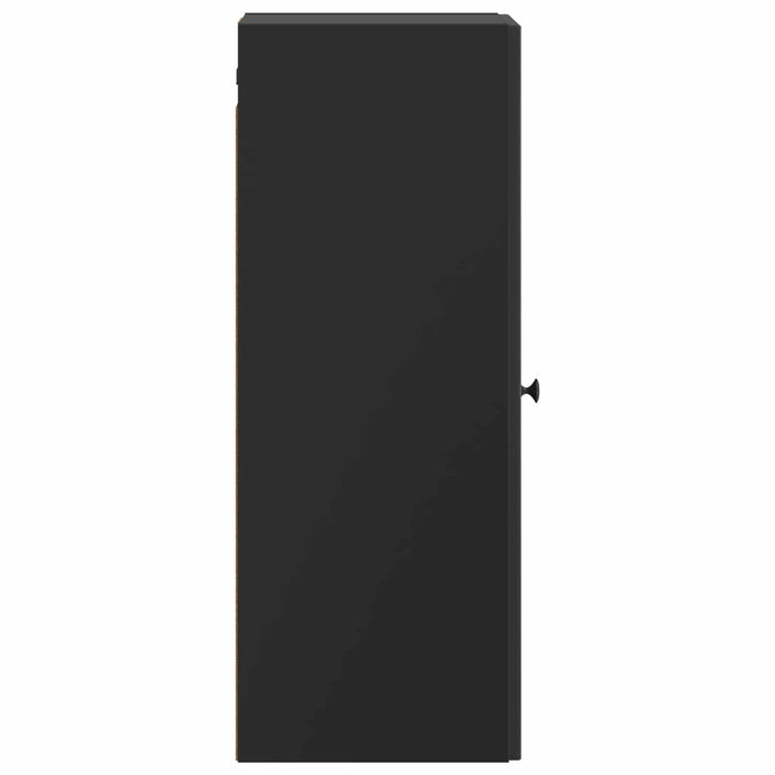 Dulap montat pe perete Negru 33 x 34,5 x 90 cm Lemn prelucrat - WALTI WALTI