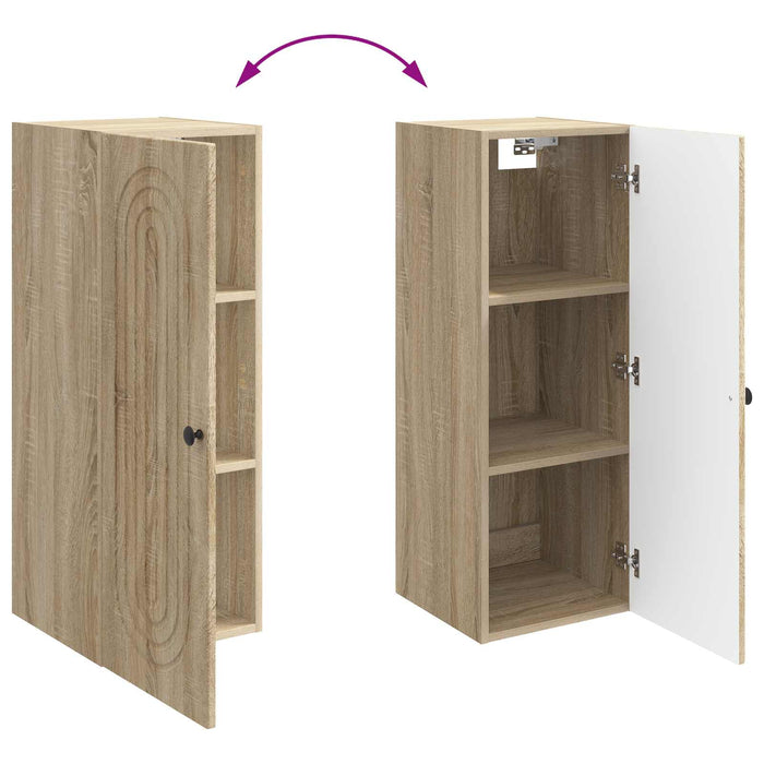 Dulap montat pe perete Stejar Sonoma 33 x 34,5 x 90 cm - WALTI WALTI
