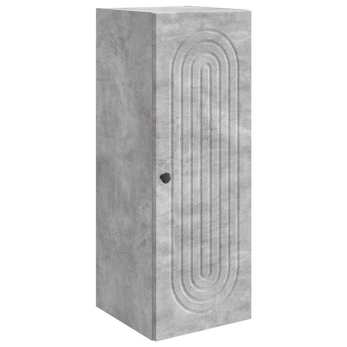 Dulap montat pe perete Gri Beton 33 x 34,5 x 90 cm - WALTI WALTI