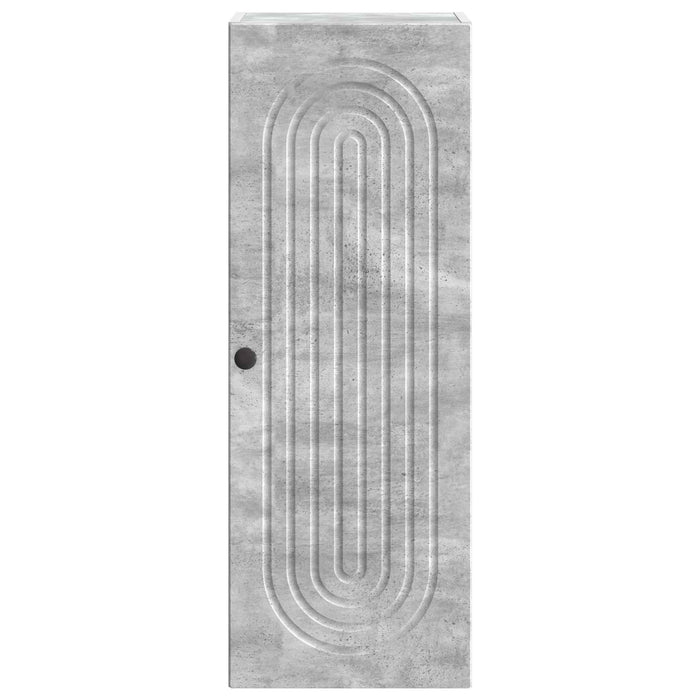 Dulap montat pe perete Gri Beton 33 x 34,5 x 90 cm - WALTI WALTI