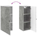 Dulap montat pe perete Gri Beton 33 x 34,5 x 90 cm - WALTI WALTI