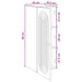Dulap montat pe perete Gri Beton 33 x 34,5 x 90 cm - WALTI WALTI