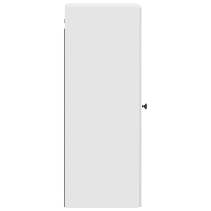 Dulap montat pe perete Alb foarte lucios 33 x 34,5 x 90 cm - WALTI WALTI
