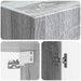 Dulap montat pe perete Sonoma gri 33 x 34,5 x 90 cm - WALTI WALTI