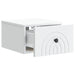 Dulap de noapte suspendat Alb 33 x 34,5 x 20 cm Lemn prelucrat - WALTI WALTI