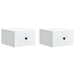 Dulap de noapte suspendat cu sertar 2 pcs Alb 33 x 34,5 x 20 cm - WALTI WALTI