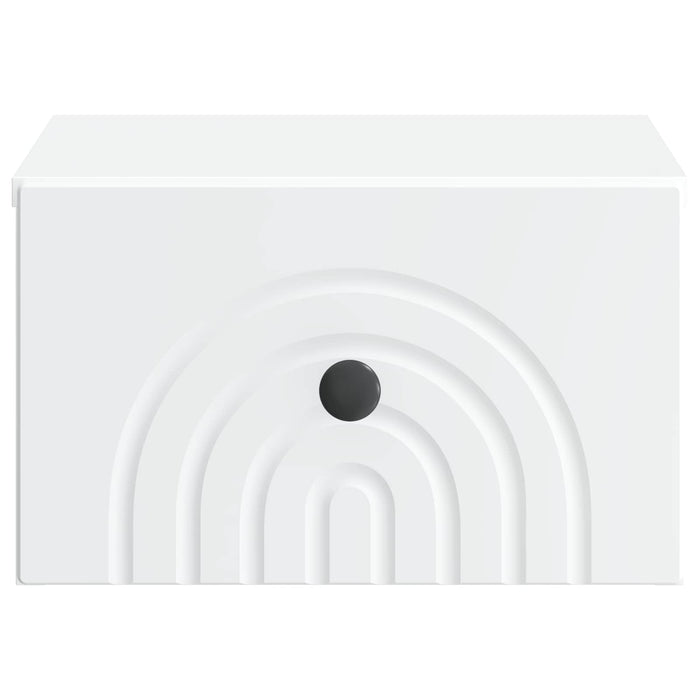 Dulap de noapte suspendat cu sertar 2 pcs Alb 33 x 34,5 x 20 cm - WALTI WALTI