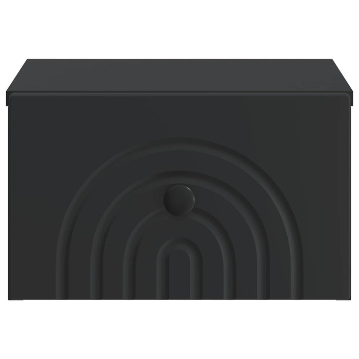 Dulap de noapte suspendat 2 pcs Negru 33 x 34,5 x 20 cm - WALTI WALTI