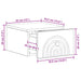 Dulap de noapte suspendat 2 pcs Negru 33 x 34,5 x 20 cm - WALTI WALTI