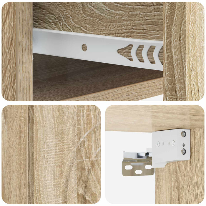 Dulap de noapte suspendat Stejar Sonoma 33 x 34,5 x 20 cm - WALTI WALTI