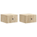Dulap de noapte suspendat 2 pcs Stejar Sonoma 33 x 34,5 x 20 cm - WALTI WALTI
