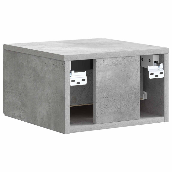 Dulap de noapte suspendat cu sertar Gri Beton 33 x 34,5 x 20 cm - WALTI WALTI