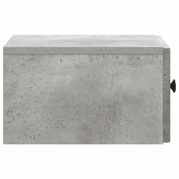 Dulap de noapte suspendat cu sertar Gri Beton 33 x 34,5 x 20 cm - WALTI WALTI