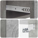 Dulap de noapte suspendat 2 pcs Gri Beton 33 x 34,5 x 20 cm - WALTI WALTI