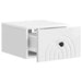 Dulap de noapte suspendat Alb foarte lucios 33 x 34,5 x 20 cm - WALTI WALTI