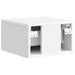 Dulap de noapte suspendat Alb foarte lucios 33 x 34,5 x 20 cm - WALTI WALTI