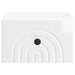 Dulap de noapte suspendat Alb foarte lucios 33 x 34,5 x 20 cm - WALTI WALTI