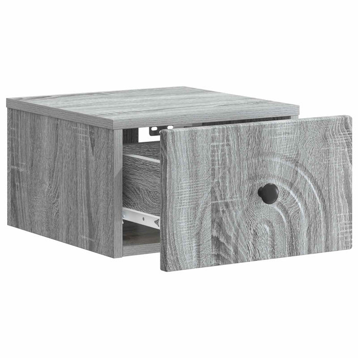 Dulap de noapte suspendat Sonoma gri 33 x 34,5 x 20 cm - WALTI WALTI