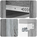 Dulap de noapte suspendat 2 pcs Sonoma gri 33 x 34,5 x 20 cm - WALTI WALTI