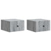 Dulap de noapte suspendat 2 pcs Sonoma gri 33 x 34,5 x 20 cm - WALTI WALTI