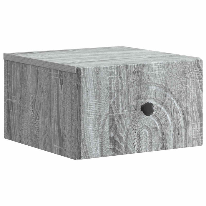 Dulap de noapte suspendat 2 pcs Sonoma gri 33 x 34,5 x 20 cm - WALTI WALTI