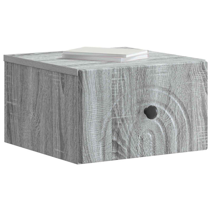 Dulap de noapte suspendat 2 pcs Sonoma gri 33 x 34,5 x 20 cm - WALTI WALTI