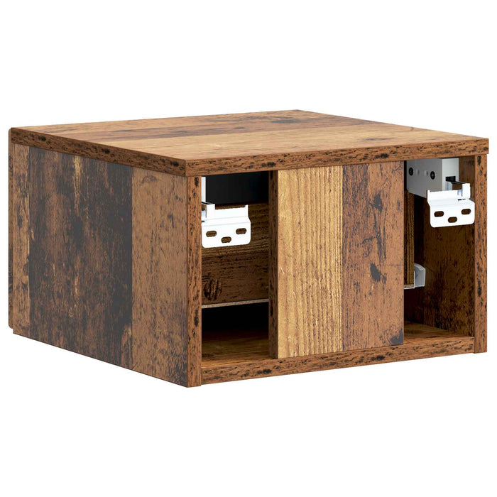 Dulap de noapte suspendat 2 pcs Lemn vechi 33 x 34,5 x 20 cm - WALTI WALTI