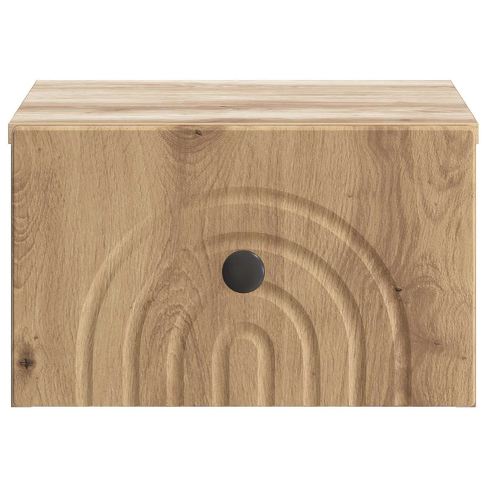 Dulap de noapte suspendat Stejar Artizanal 33 x 34,5 x 20 cm - WALTI WALTI