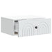 Dulap de noapte suspendat Alb 49 x 34,5 x 20 cm Lemn prelucrat - WALTI WALTI