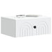 Dulap de noapte suspendat cu sertar 2 pcs Alb 49 x 34,5 x 20 cm - WALTI WALTI