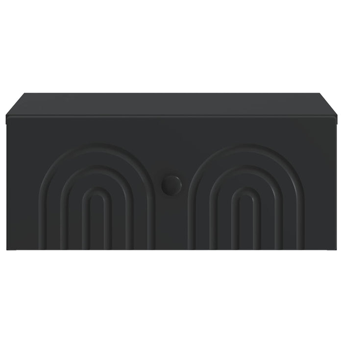 Dulap de noapte suspendat 2 pcs Negru 49 x 34,5 x 20 cm - WALTI WALTI