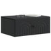 Dulap de noapte suspendat 2 pcs Negru 49 x 34,5 x 20 cm - WALTI WALTI