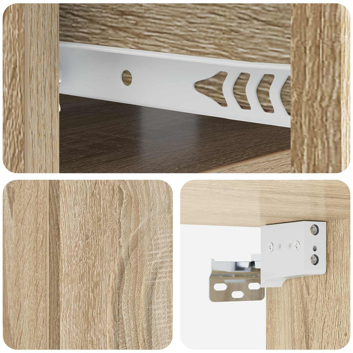 Dulap de noapte suspendat Stejar Sonoma 49 x 34,5 x 20 cm - WALTI WALTI
