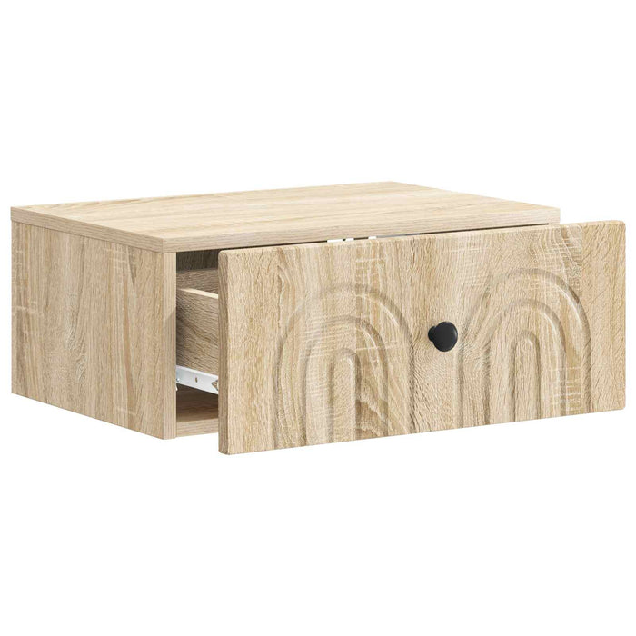 Dulap de noapte suspendat Stejar Sonoma 49 x 34,5 x 20 cm - WALTI WALTI