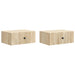 Dulap de noapte suspendat 2 pcs Stejar Sonoma 49 x 34,5 x 20 cm - WALTI WALTI