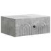 Dulap de noapte suspendat cu sertar Gri Beton 49 x 34,5 x 20 cm - WALTI WALTI
