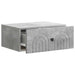 Dulap de noapte suspendat cu sertar Gri Beton 49 x 34,5 x 20 cm - WALTI WALTI