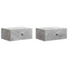 Dulap de noapte suspendat 2 pcs Gri Beton 49 x 34,5 x 20 cm - WALTI WALTI