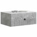 Dulap de noapte suspendat 2 pcs Gri Beton 49 x 34,5 x 20 cm - WALTI WALTI