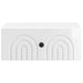 Dulap de noapte suspendat Alb foarte lucios 49 x 34,5 x 20 cm - WALTI WALTI