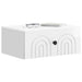 Dulap de noapte suspendat Alb foarte lucios 49 x 34,5 x 20 cm - WALTI WALTI