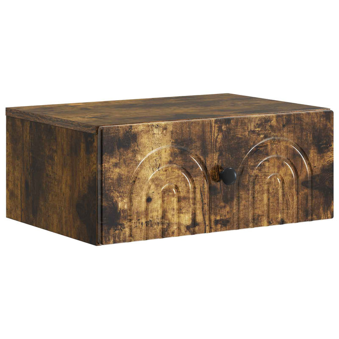 Dulap de noapte suspendat Stejar fumuriu 49 x 34,5 x 20 cm - WALTI WALTI