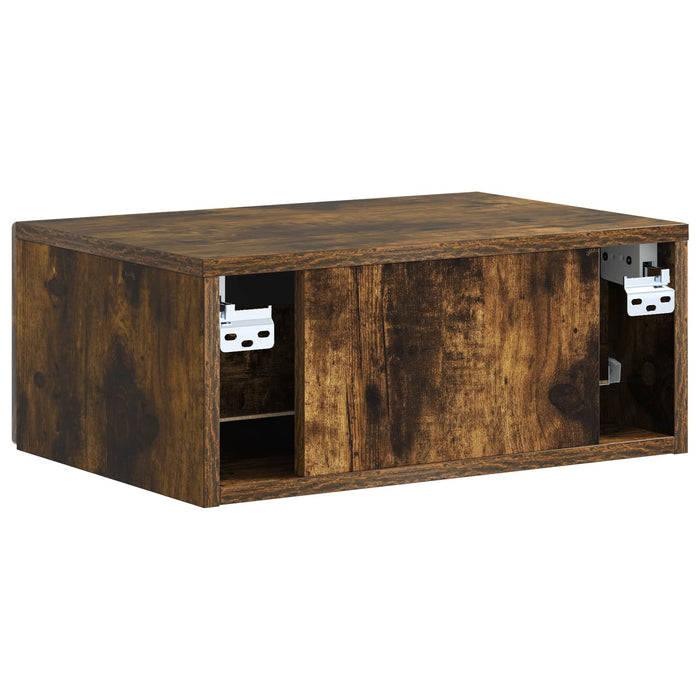 Dulap de noapte suspendat Stejar fumuriu 49 x 34,5 x 20 cm - WALTI WALTI