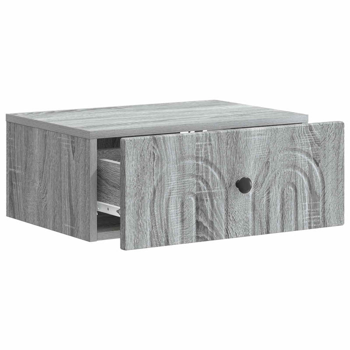 Dulap de noapte suspendat Sonoma gri 49 x 34,5 x 20 cm - WALTI WALTI